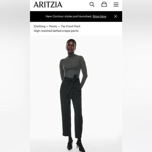 Wilfred Tie-Front (R) Black Pants